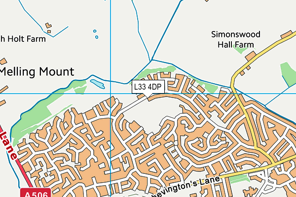 L33 4DP map - OS VectorMap District (Ordnance Survey)