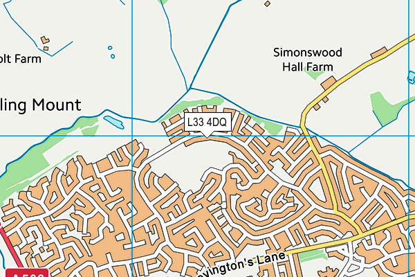 L33 4DQ map - OS VectorMap District (Ordnance Survey)