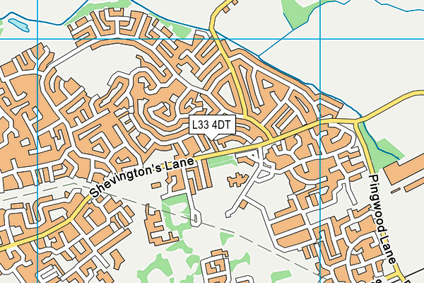 L33 4DT map - OS VectorMap District (Ordnance Survey)