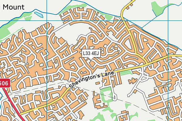 L33 4EJ map - OS VectorMap District (Ordnance Survey)