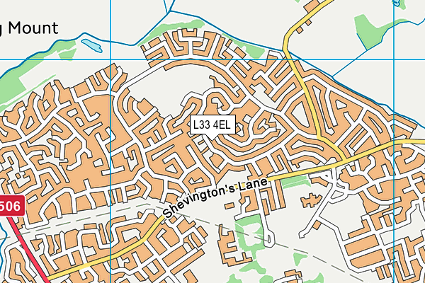 L33 4EL map - OS VectorMap District (Ordnance Survey)