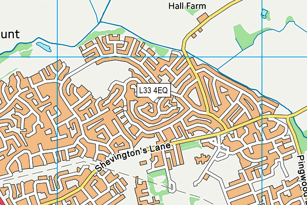 L33 4EQ map - OS VectorMap District (Ordnance Survey)