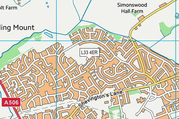 L33 4ER map - OS VectorMap District (Ordnance Survey)