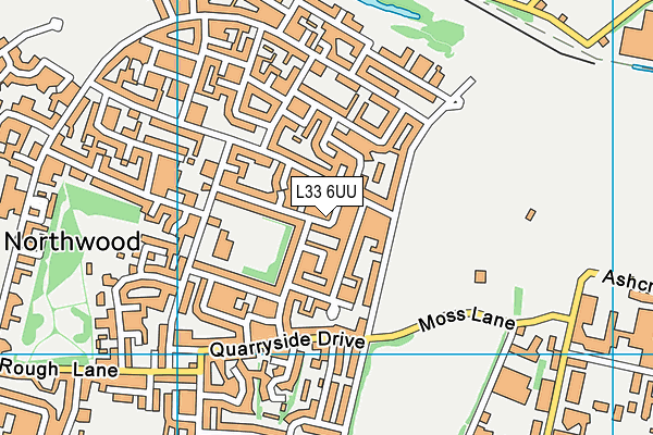 L33 6UU map - OS VectorMap District (Ordnance Survey)