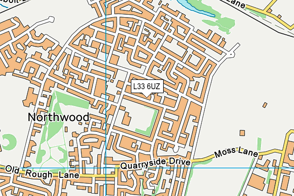 L33 6UZ map - OS VectorMap District (Ordnance Survey)