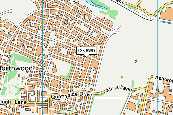 L33 6WD map - OS VectorMap District (Ordnance Survey)