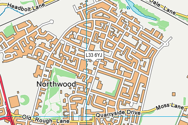 L33 6YJ map - OS VectorMap District (Ordnance Survey)