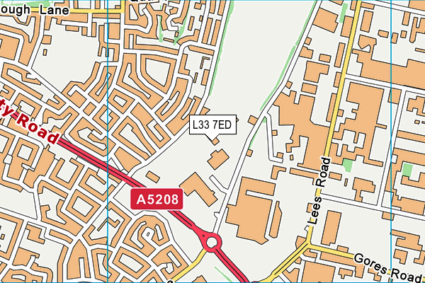Liverpool Fc Academy map (L33 7ED) - OS VectorMap District (Ordnance Survey)
