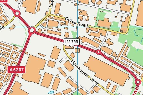 L33 7RR map - OS VectorMap District (Ordnance Survey)