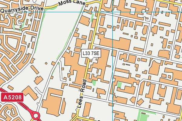 L33 7SE map - OS VectorMap District (Ordnance Survey)