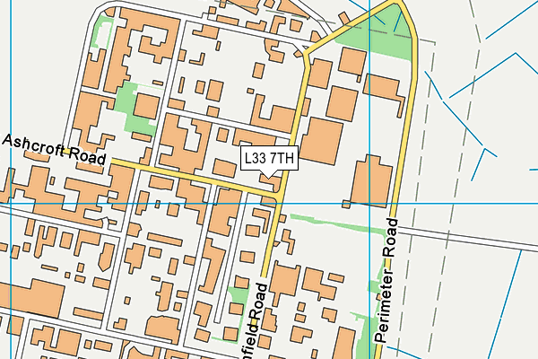 L33 7TH map - OS VectorMap District (Ordnance Survey)