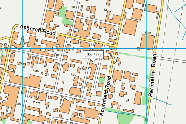 L33 7TQ map - OS VectorMap District (Ordnance Survey)