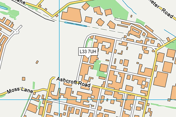 L33 7UH map - OS VectorMap District (Ordnance Survey)