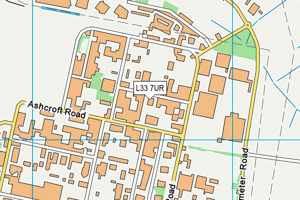 L33 7UR map - OS VectorMap District (Ordnance Survey)