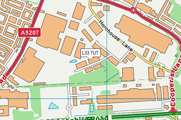 L33 7UT map - OS VectorMap District (Ordnance Survey)