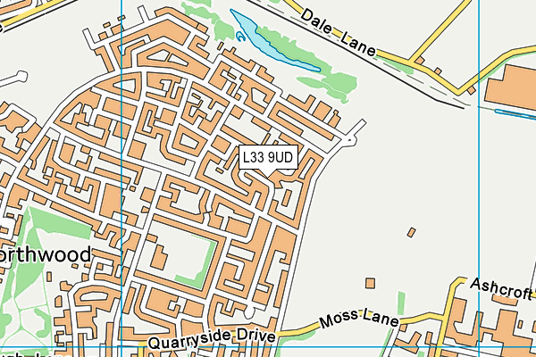 L33 9UD map - OS VectorMap District (Ordnance Survey)