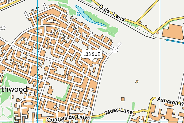 L33 9UE map - OS VectorMap District (Ordnance Survey)