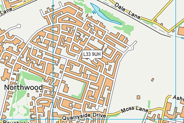 L33 9UH map - OS VectorMap District (Ordnance Survey)