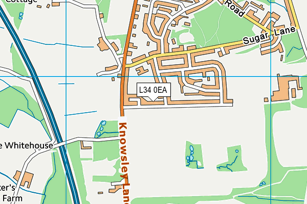L34 0EA map - OS VectorMap District (Ordnance Survey)