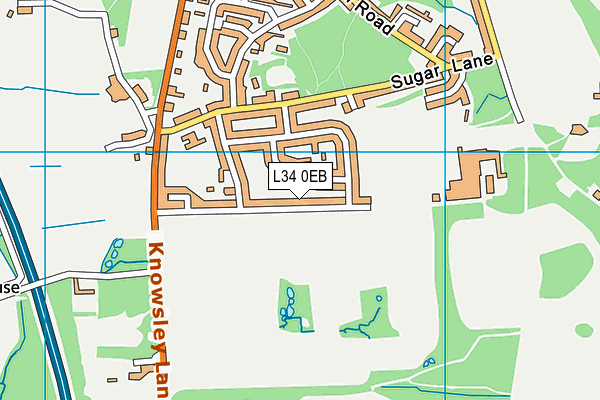 L34 0EB map - OS VectorMap District (Ordnance Survey)