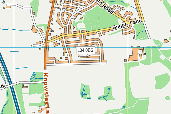 L34 0EG map - OS VectorMap District (Ordnance Survey)
