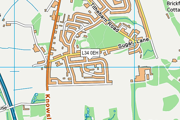 L34 0EH map - OS VectorMap District (Ordnance Survey)