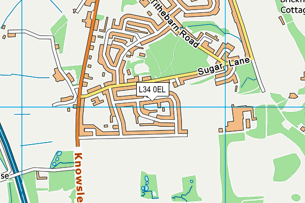 L34 0EL map - OS VectorMap District (Ordnance Survey)