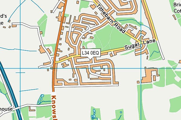 L34 0EQ map - OS VectorMap District (Ordnance Survey)