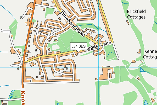 L34 0ES map - OS VectorMap District (Ordnance Survey)