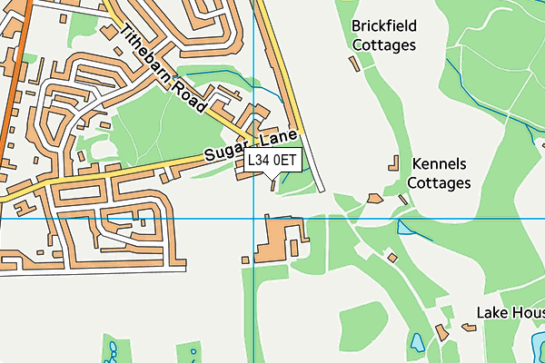L34 0ET map - OS VectorMap District (Ordnance Survey)