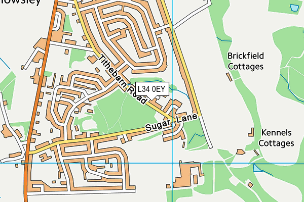 L34 0EY map - OS VectorMap District (Ordnance Survey)