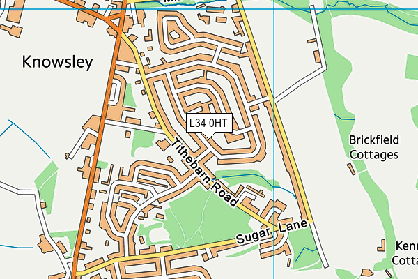 L34 0HT map - OS VectorMap District (Ordnance Survey)