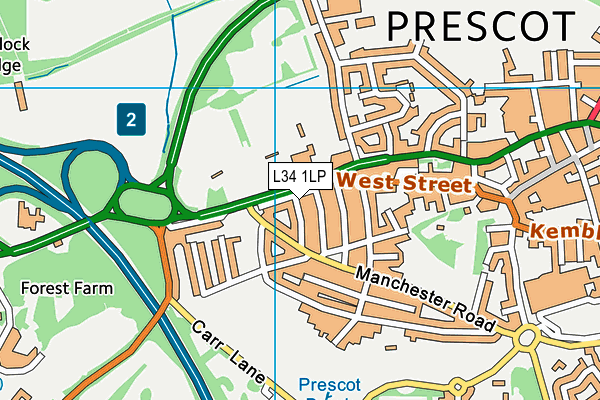 L34 1LP map - OS VectorMap District (Ordnance Survey)