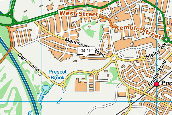 L34 1LT map - OS VectorMap District (Ordnance Survey)