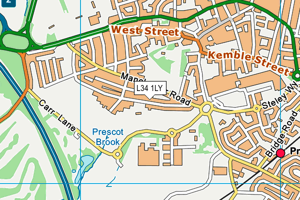 L34 1LY map - OS VectorMap District (Ordnance Survey)