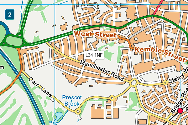 L34 1NF map - OS VectorMap District (Ordnance Survey)