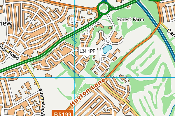 L34 1PP map - OS VectorMap District (Ordnance Survey)