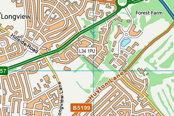 L34 1PU map - OS VectorMap District (Ordnance Survey)