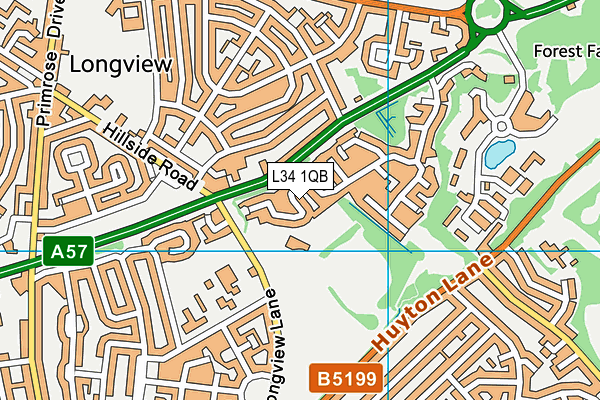 L34 1QB map - OS VectorMap District (Ordnance Survey)