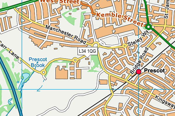 L34 1QG map - OS VectorMap District (Ordnance Survey)