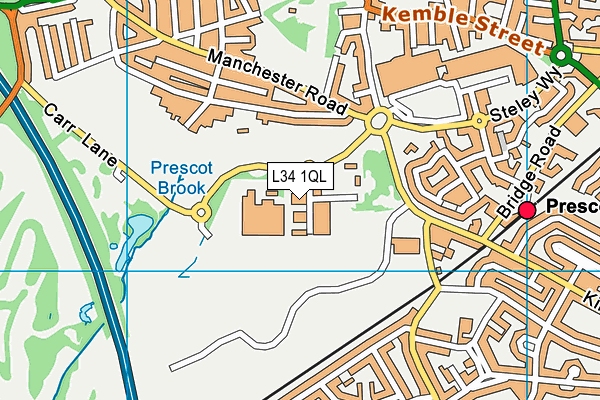 L34 1QL map - OS VectorMap District (Ordnance Survey)