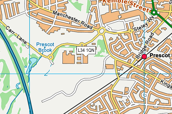L34 1QN map - OS VectorMap District (Ordnance Survey)