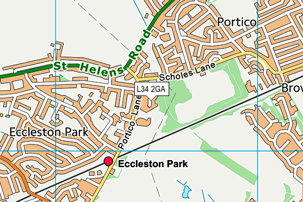 L34 2GA map - OS VectorMap District (Ordnance Survey)