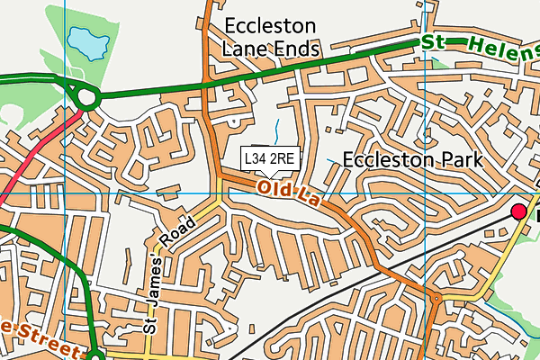 L34 2RE map - OS VectorMap District (Ordnance Survey)
