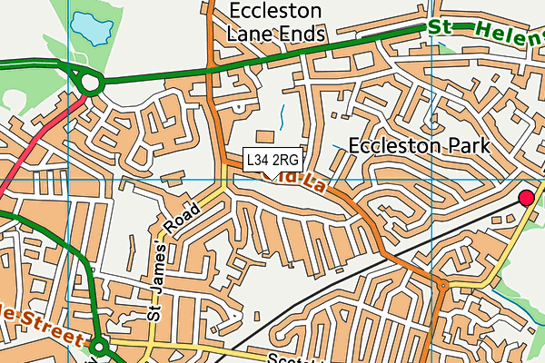 L34 2RG map - OS VectorMap District (Ordnance Survey)