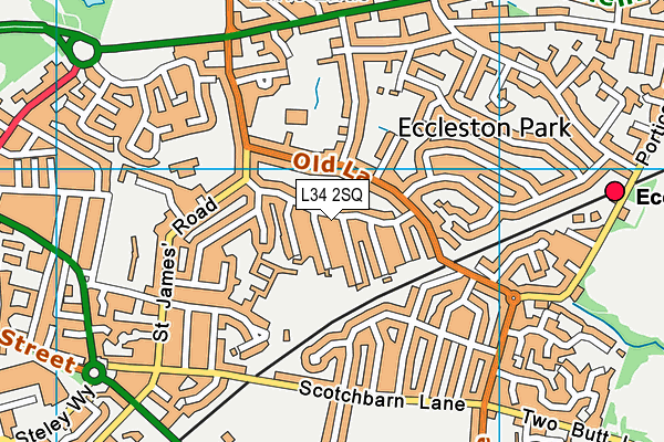 L34 2SQ map - OS VectorMap District (Ordnance Survey)