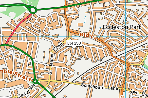 L34 2SU map - OS VectorMap District (Ordnance Survey)