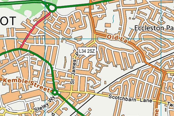 L34 2SZ map - OS VectorMap District (Ordnance Survey)