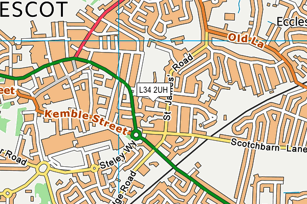 L34 2UH map - OS VectorMap District (Ordnance Survey)