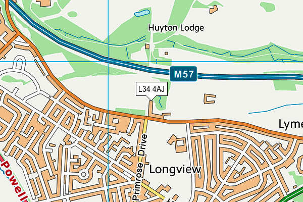 L34 4AJ map - OS VectorMap District (Ordnance Survey)